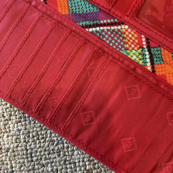 Vera Bradley Floral Tropical Wallet Cards Holder Zipper Magnetic Close 9"x4” - Picture 5 of 6